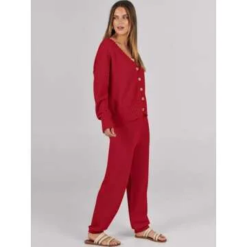 Cozy Caracilia Women's 2 Piece Lounge Set - Chic Comfort 2024