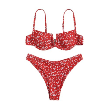 SweatyRocks Floral Bikini Set for Women - Stylish Swimwear