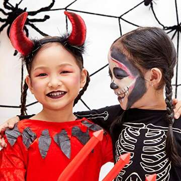 12 Pack Plush Animal Headbands for Party Favor, Jungle Animal Ear Horn Hair Hoop, Idea on Kid and Adult Birthday, Halloween decoration, Dress-Up Safari Themed Parties Supplies, Christmas Gift