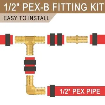 Lingmfg 30 Piece Pex Fittings Set - Easy Installation & Quality