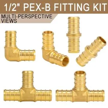 Lingmfg 30 Piece Pex Fittings Set - Easy Installation & Quality