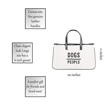 Stylish Santa Barbara Large Canvas Tote | Dogs and People