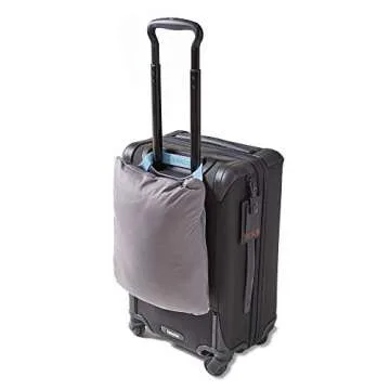 TRAVELREST 4-in-1 Travel Blanket - Pillow Blanket for Airplanes, Lightweight and Warm, Compact Travel Blanket, Carry Case, Ultra Plush, Soft and Cozy for Long Travels, Wearable Blanket - Grey