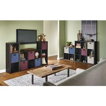 ClosetMaid 4109 Decorative 6-Cube Storage Organizer, Black Walnut