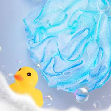 Gincai Exfoliating Bath Puffs - Set of 4 Loofahs