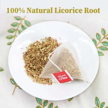 FullChea - Licorice Root Tea Bag, 40 Teabags, 2g/bag - Premium Licorice Root - Non-GMO - Naturally C...