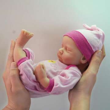 Mire & Mire 12" Reborn Baby Doll - Realistic Silicone Gift for Kids