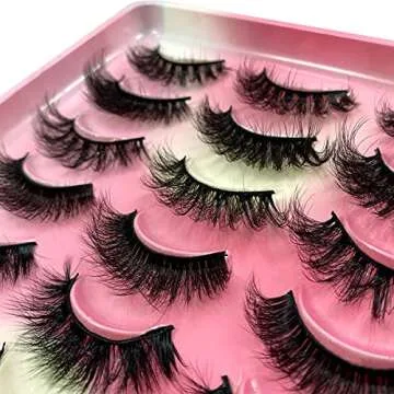 HBZGTLAD 20 Pairs 25mm 3D Mink Lashes Enhancing Beauty