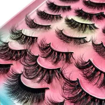 HBZGTLAD 20 Pairs 25mm 3D Mink Lashes Enhancing Beauty