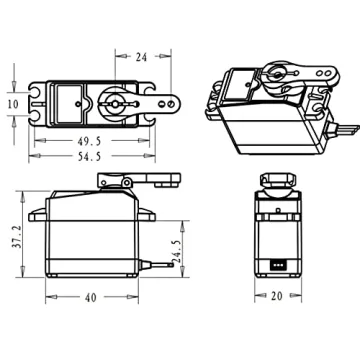 ANNIMOS 35KG Servo High Speed Waterproof for RC Models