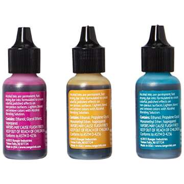 Ranger AAI-19787 Adirondack Alcohol Ink 1/2-Ounce, 3-Pack, Nature Walk, Wild Plum/Buttrscotch/Stream