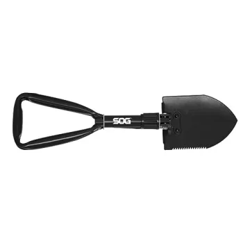 SOG 18.25-Inch Folding Survival Shovel With Saw Edge