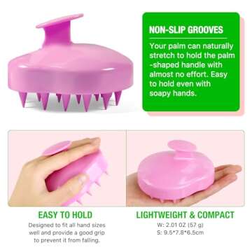 Organic Rosemary Oil for Hair Growth 2.02 Fl Oz with Scalp Massager, Pure Rosemary Essential Oil for Eyelashs, Eyebrows, Face, Skin Care, Body Massage, Nourishes The Scalp, Improve Blood Circulation