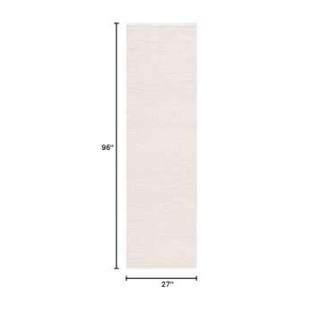 SAFAVIEH Vermont Collection Runner Rug - 2'3" x 8', Ivory, Handmade Wool & Cotton, Ideal for High Tr...