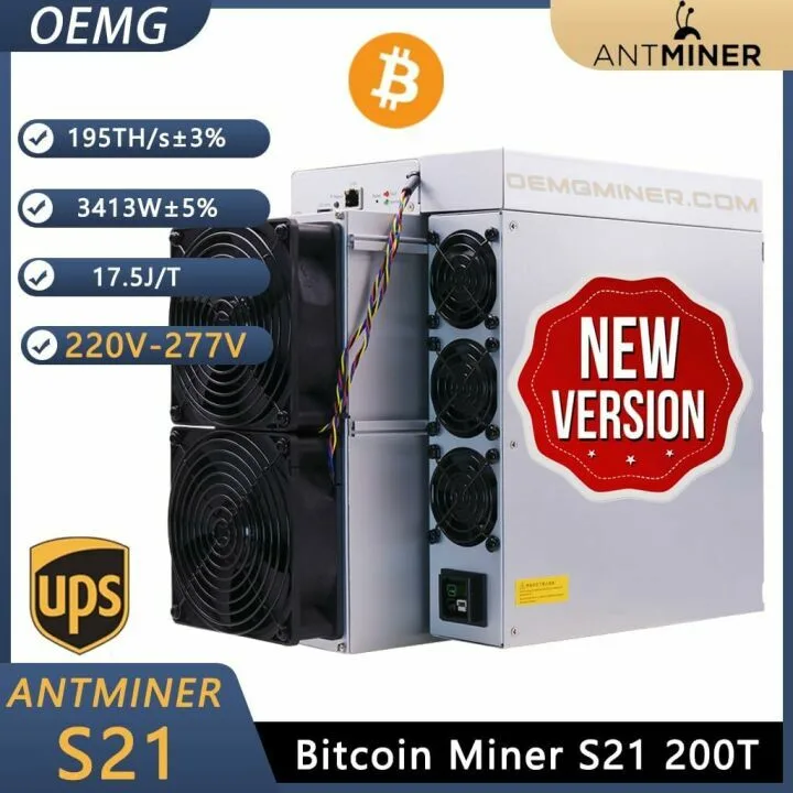 Bitmain Antminer S21 195T Air-cooling Bitcoin ASIC