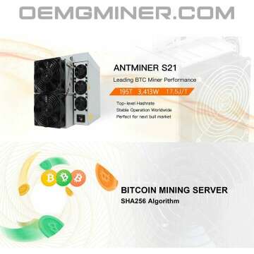 Bitmain Antminer S21 195T Air-cooling Bitcoin ASIC