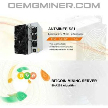 Bitmain Antminer S21 195T Air-cooling Bitcoin ASIC