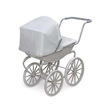 Badger Basket London Doll Stroller for 18 Inch Dolls – Stylish and Functional Stroller for Creative Play for Young Doll Lovers