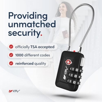 TSA Approved Combination Travel Lock for Secure Luggage