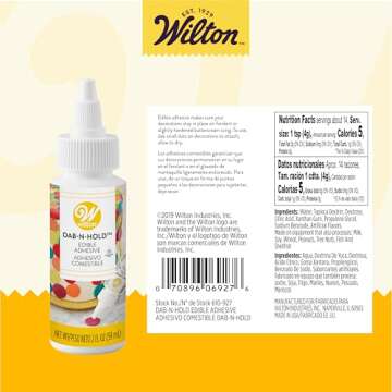 Wilton Dab-N-Hold Edible Adhesive, Cake Glue for Decorating Desserts and Cakes, 2 oz., Transparent