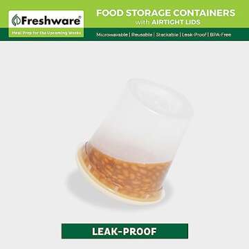 Freshware Food Storage Containers 240 Set 24 oz Deli Containers