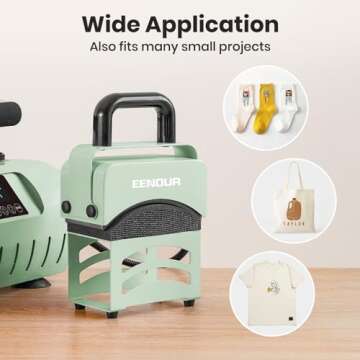 EENOUR 2 in 1 Tumbler and Hat Heat Press Machine, Heat Machine for Caps and 11-30oz Sublimation Tumblers Mugs Glasses - Green