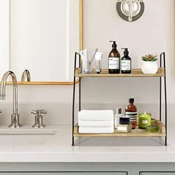 Megsooul Coffee Bar Countertop Organizer Shelf for Kitchen