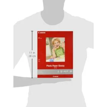 CanonInk Glossy Photo Paper 8.5" x 11" 100 Sheets (1433C004)