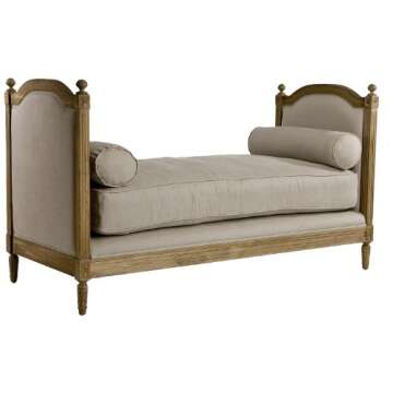 Zentique Antoinette Daybed, Natural Oak/Linen