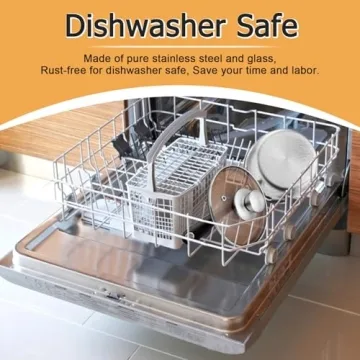 P&P CHEF 1qt Stainless Steel Saucepan Dishwasher Safe Durable