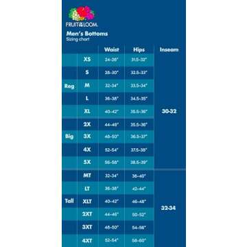 Fruit of the Loom Men's Woven Sleep Pajama Pant, Blue Stripe, Large