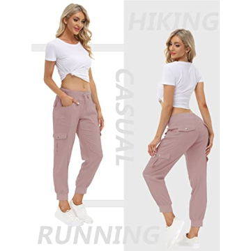 MoFiz Women's Lightweight Hiking Cargo Pants – Comfortable & Stylish for Outdoor Adventures