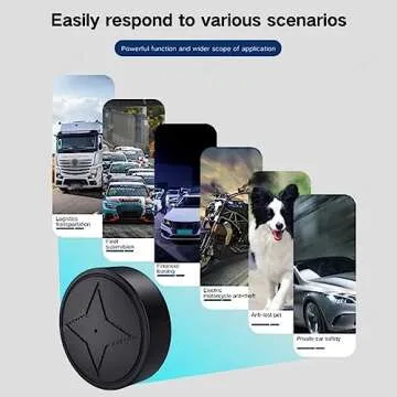 GPS Tracker for Vehicles, No Subscription, No Monthly Fee, Strong Magnetic Vehicle Anti-Lost Tracker, Magnetic Smallest GPS Tracker Locator Real Time, Anti-Theft Micro Tracking Device with Free App