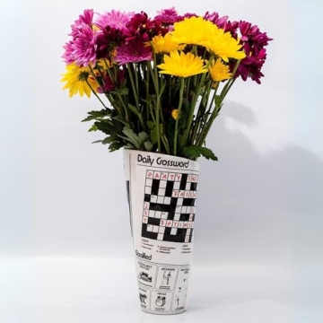 ban.do Vintage Inspired Newspaper Vase for Home Decor