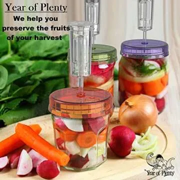 Fermentation Lids | 4-Pack | Multi-Colored | Year of Plenty