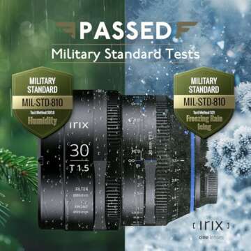 Irix Cine 30mm T1.5 Military Certified Cinema Lens