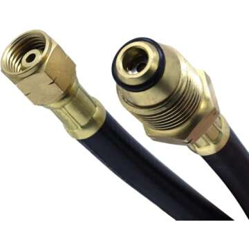 TITUS Push-Start Propane Weed Torch for Efficient Gardening