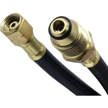 TITUS Push-Start Propane Weed Torch for Efficient Gardening