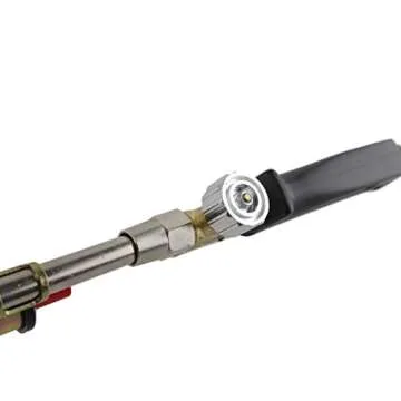 TITUS Push-Start Propane Weed Torch for Efficient Gardening