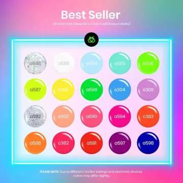 Summer Neon Gel Nail Polish Set - 23Pcs