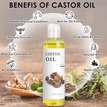 Organic Castor Oil Kit with Reusable Packs for Detox