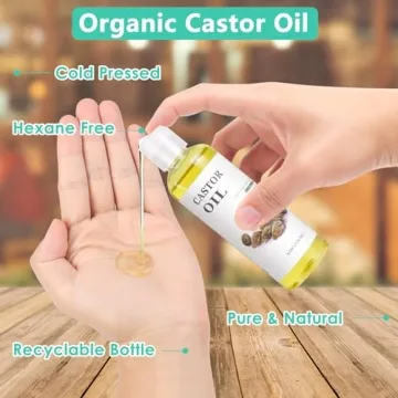 Organic Castor Oil Kit with Reusable Packs for Detox