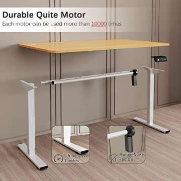 Furmax Electric Height Adjustable Standing Desk 40 x 24