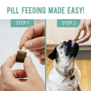 Presidio Pill Buddy Naturals - Beef Recipe Pill Hiding Treats for Dogs - Make A Perfect Pill Concealing Pocket Or Pouch for Any Size Medication - 90 Servings