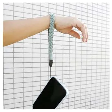 Poagoep 2 PCS Universal Cell Phone Wrist Strap, Handmade Phone Case Wrist Lanyard, Phone Charms Strap for Women Girls(1)