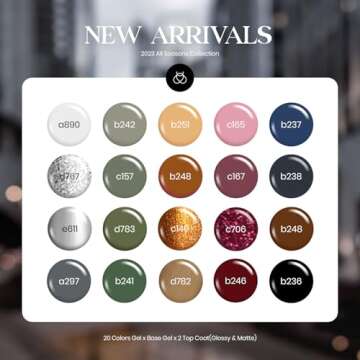 Beetles 23 Pcs Winter Gel Nail Polish Set for Women