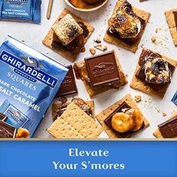 Indulge with GHIRARDELLI Dark Chocolate Caramel Squares