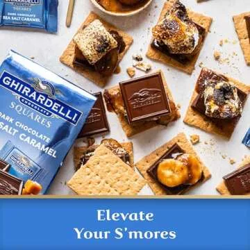 Indulge with GHIRARDELLI Dark Chocolate Caramel Squares