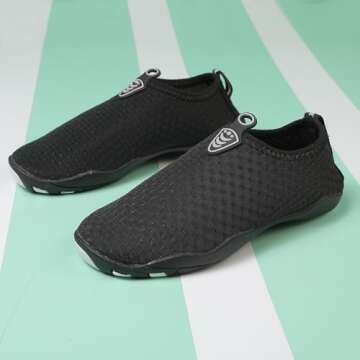 QPT Water Shoes for Kids - Quick-Dry Aqua Socks