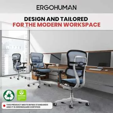 Ergohuman ME8ERG High Back Mesh Office Chair for Comfort